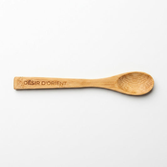 Cuillère à miel gravée en bambou