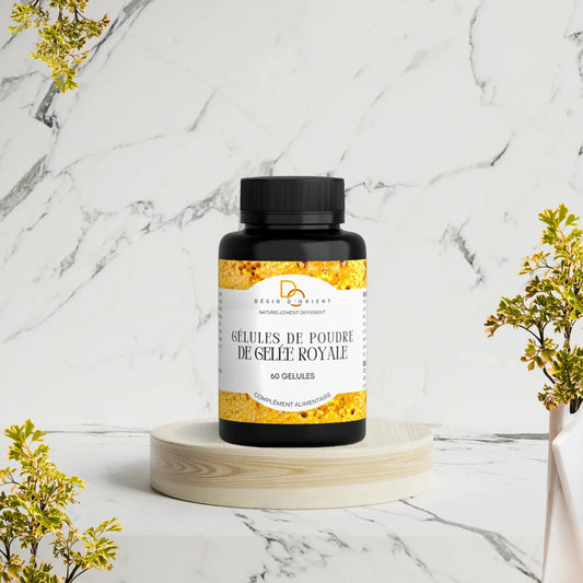 Gélules de gelée royale lyophilisée 100% pure - pilulier Désir d'Orient