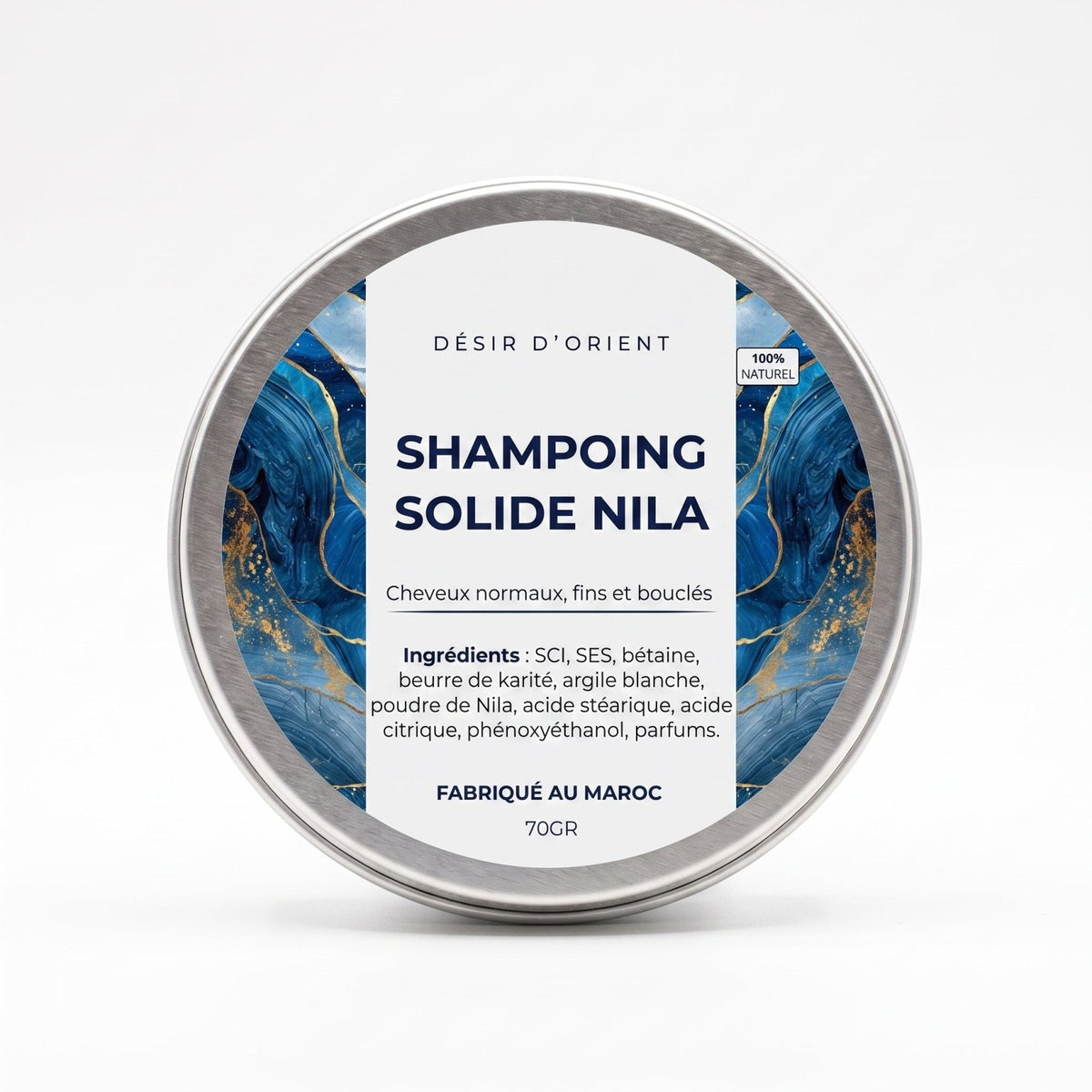 Shampoing solide Nila 100% naturel